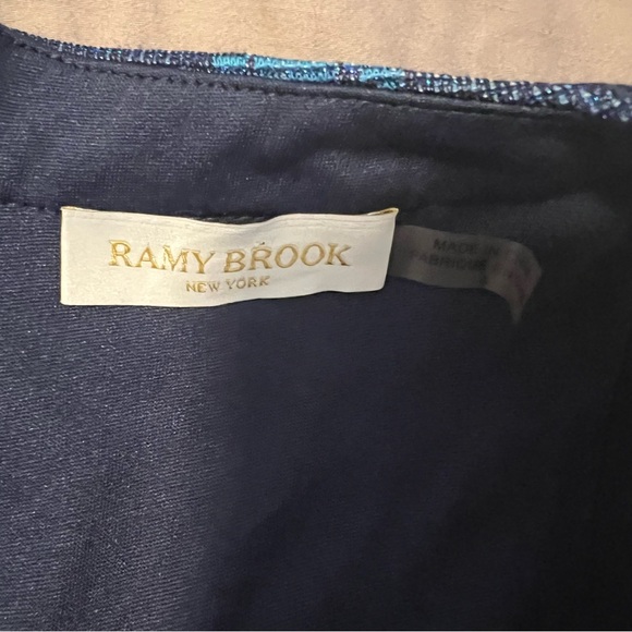 Ramy Brook Blue Swirl mini Dress - Picture 3 of 5